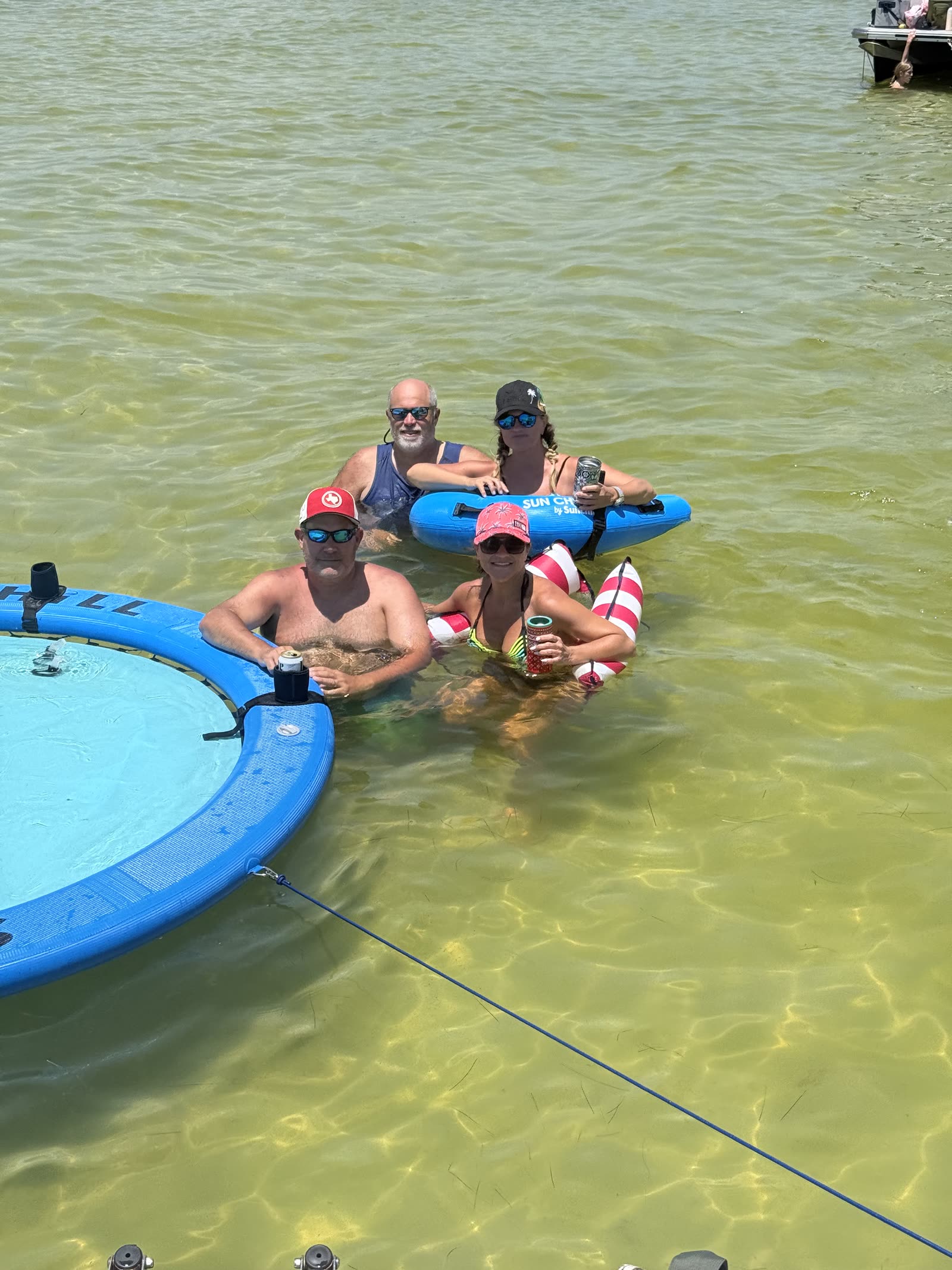 Guests enjoying a Salty Crook charter on the Emerald Coast