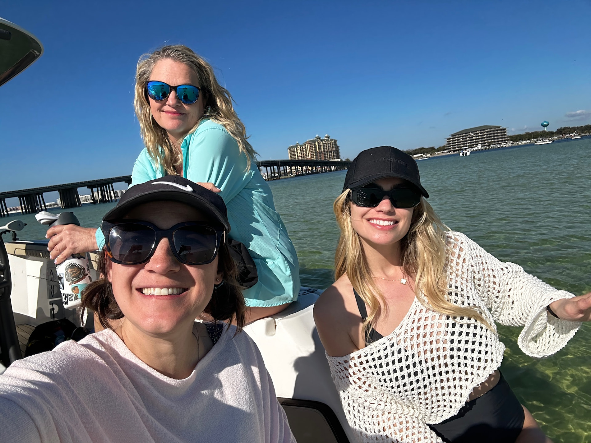 Charter guests enjoying the sun near Destin, Florida