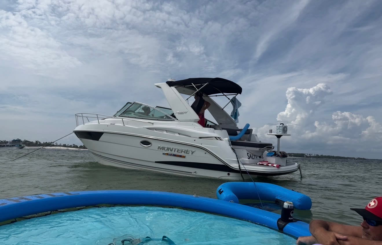 Guests aboard the Salty Crook charter boat near Destin