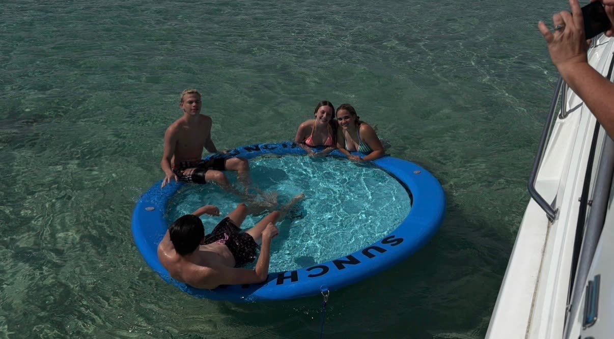 A family on a Salty Crook charter near Destin, Florida