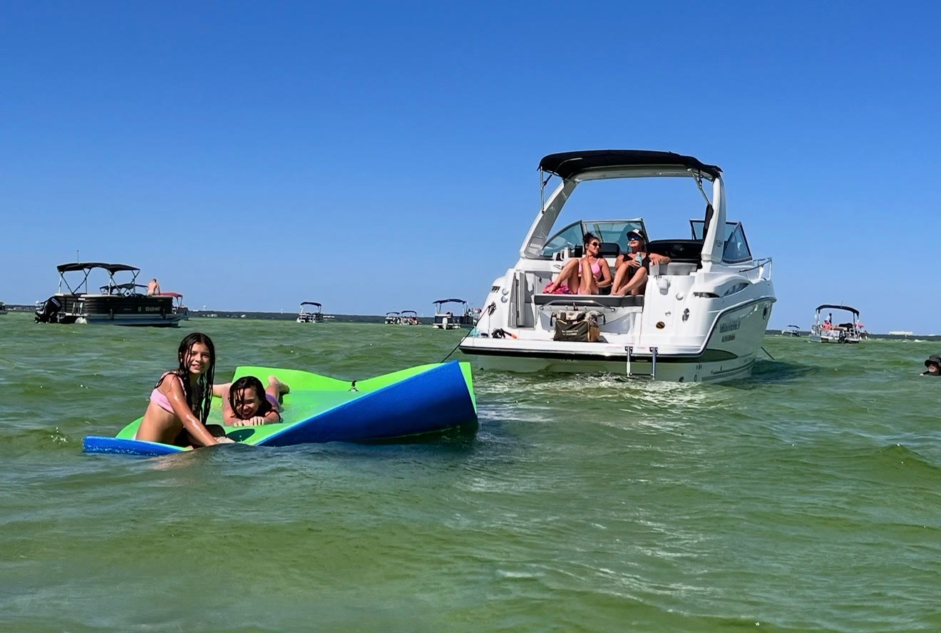 Guests cruising with Salty Crook Charters near Destin