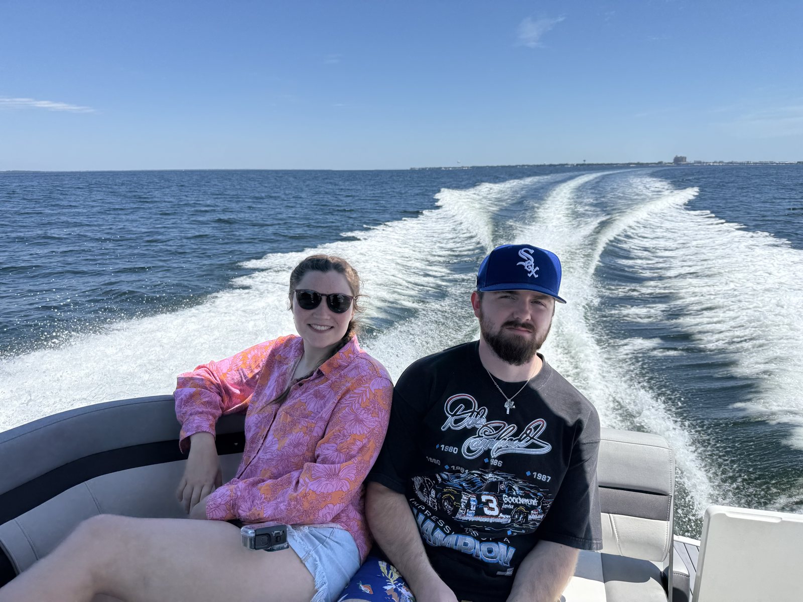 Guests enjoying a Salty Crook charter on the Emerald Coast
