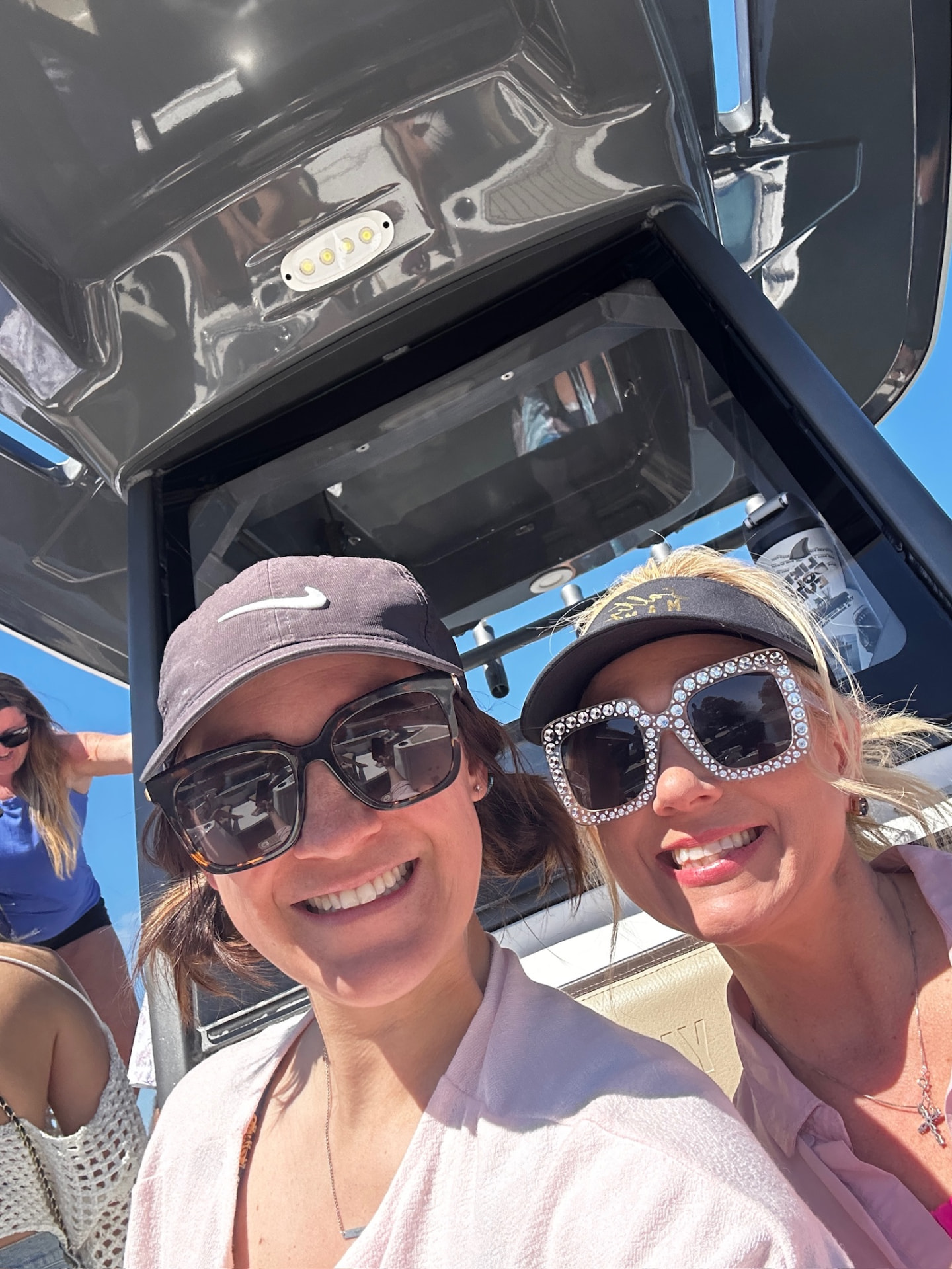 Guests aboard the Salty Crook yacht near Destin, Florida