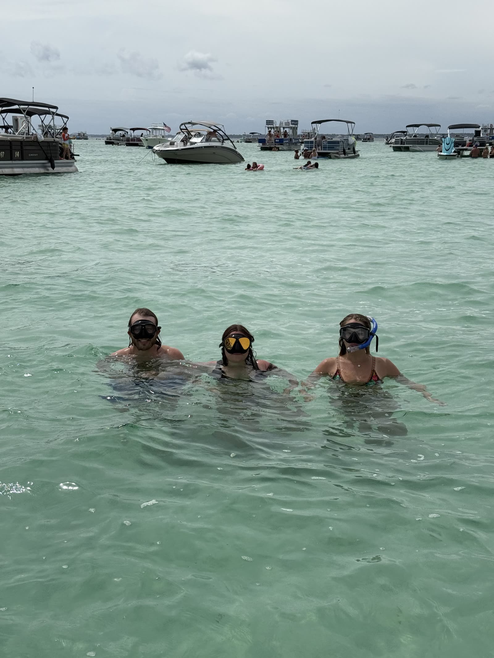 Guests relaxing on the Salty Crook charter boat
